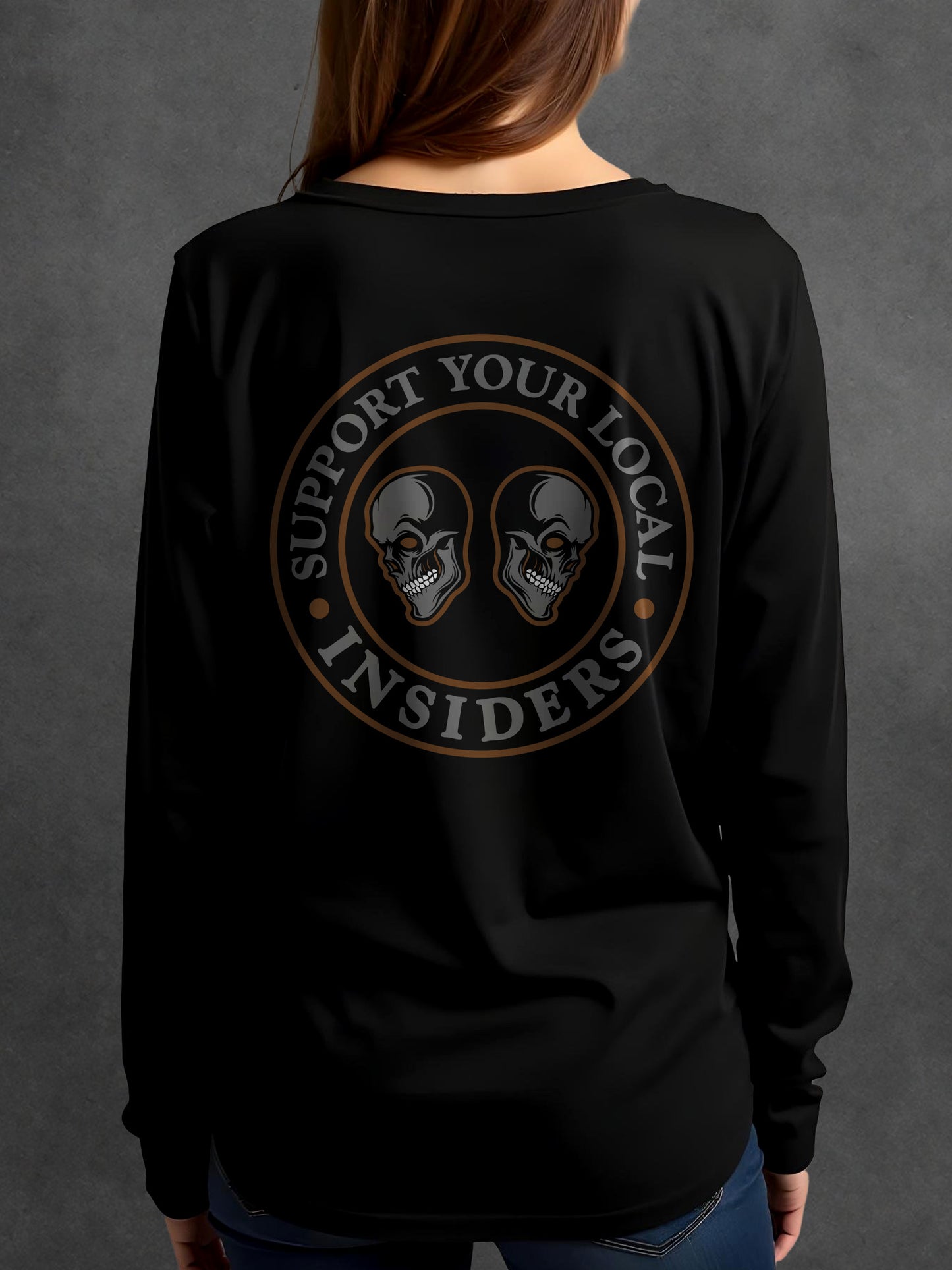 Support Your Local Insiders 2 Skulls Ladies