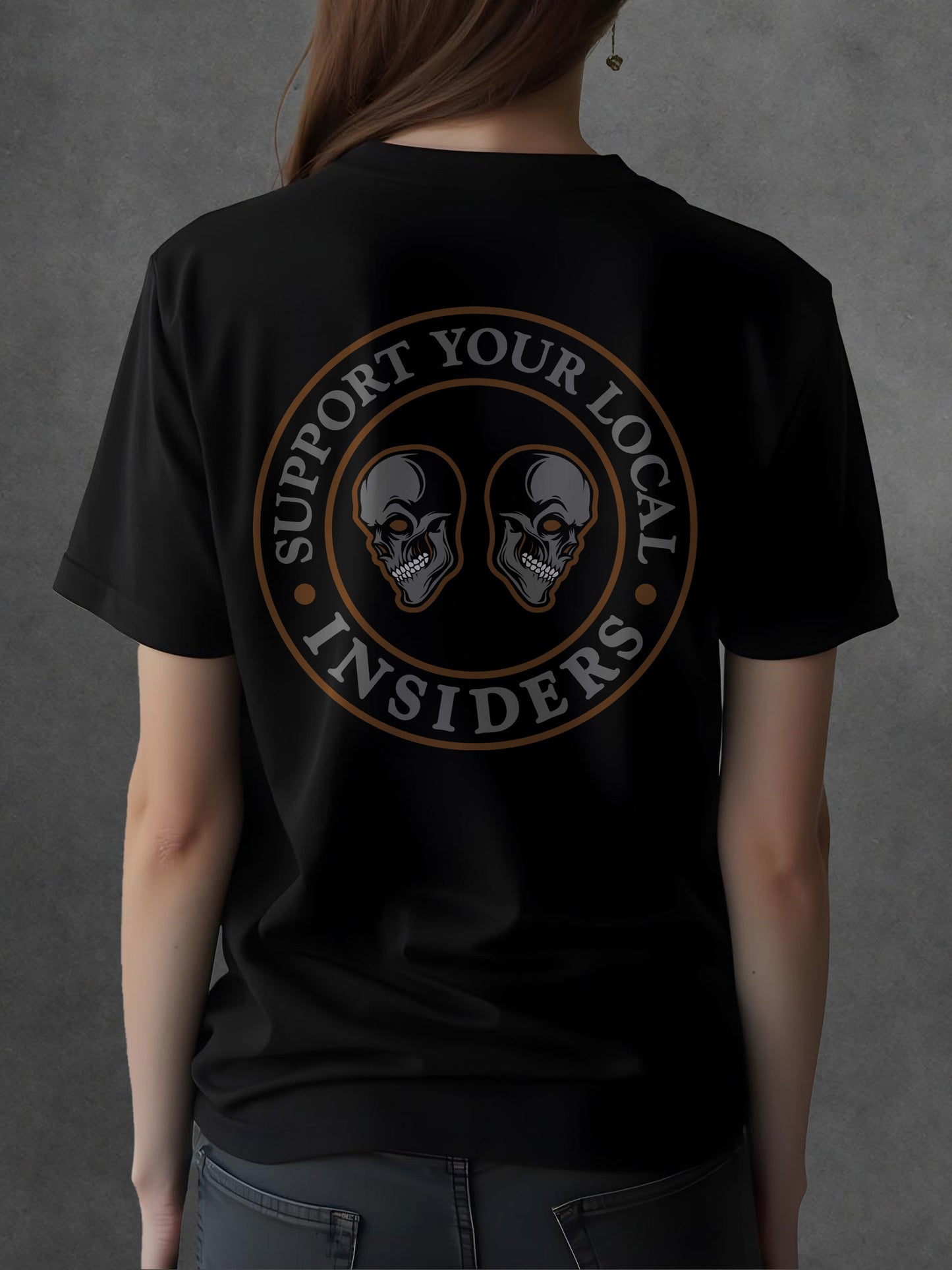Support Your Local Insiders 2 Skulls Ladies