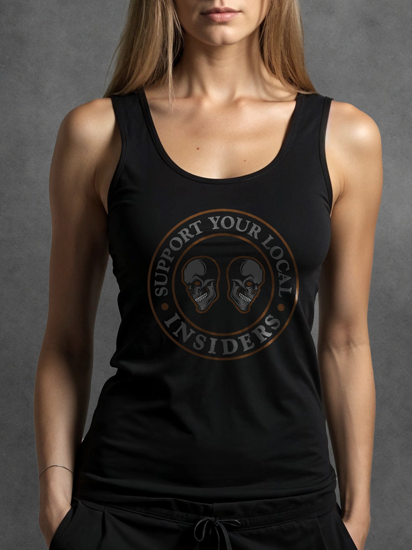 Support Your Local Insiders 2 Skulls Ladies